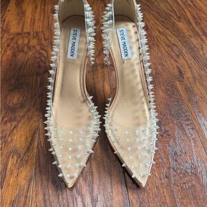 Steve Madden Clear Studded Heels
